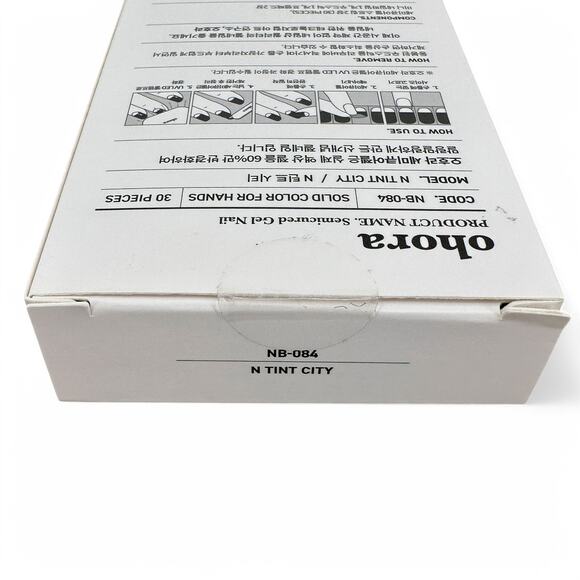 Ohora Gel Nail Polish Strips N Tint City NB-084 Translucent Blue Green - Picture 4 of 4